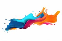 Abstract paint splash backgrounds white background creativity.