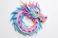 Dragon art craft paper.
