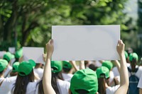 Volunteering wearing blank white people adult green.