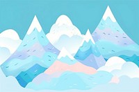 Winter everest illustration backgrounds mountain outdoors.