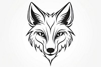 Fox sketch drawing animal.
