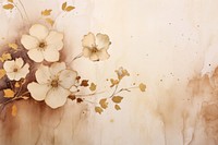 Flowers watercolor background with gold accents painting backgrounds plant.
