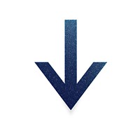 Navy blue color arrow icon symbol shape logo.