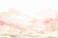 Watercolor flower backgrounds pattern tranquility.
