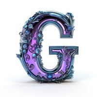 Character G jewelry violet number.