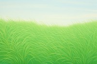 Painting of green grass backgrounds outdoors nature.