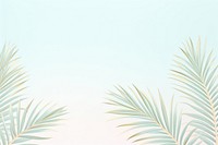 Painting of palm leaves border backgrounds outdoors pattern.
