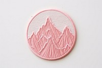 Patch mountain pattern creativity embroidery.