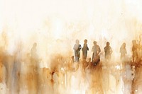People watercolor background painting backgrounds togetherness.