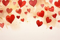 Red hearts watercolor background backgrounds celebration pattern.