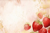 Strawberry watercolor background backgrounds painting fruit.