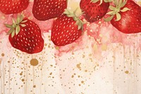 Strawberry watercolor background backgrounds painting fruit.