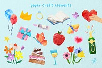 Paper craft element set