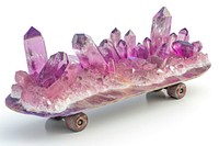 Skateboard gemstone crystal amethyst.