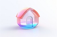 Home icon white background architecture investment.