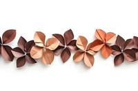 Coffee plant petals plants border art origami paper.