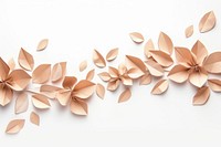 Coffee plant petals plants border flower backgrounds origami.