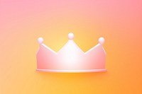 Crowns gradient background yellow red accessories.