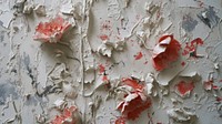 Flowers wall plaster paint.