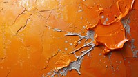 Orange abstract paint wall.