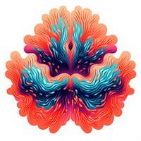 Coral pattern abstract graphics art.