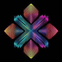 Cross pattern abstract graphics purple.