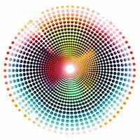 Dot pattern abstract spiral illuminated.