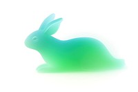 Abstract blurred gradient illustration Rabbit animal rodent mammal.