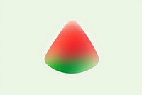 Abstract blurred gradient illustration Watermelon green technology circle.