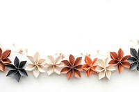 Bouquet border origami flower art.