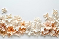 Bouquet border origami flower art.