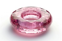 Donut gemstone jewelry crystal.