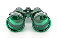 Binoculars green circle shape.
