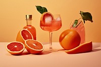 Grapefruit cocktail orange drink.