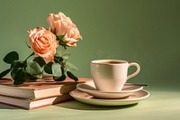 Coffee flower cup saucer.