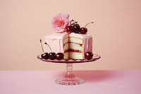 Cream cake dessert cherry.