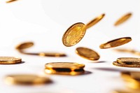 Gold coins money investment ammunition.