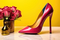 Flower shoe footwear glamour.