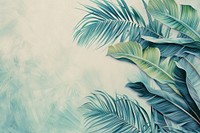 Vintage drawing of palm leaves backgrounds nature jungle.