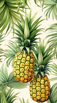 Pineapples pattern plant fruit.