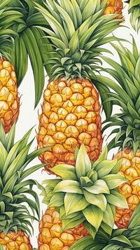 Pineapples pattern plant fruit.