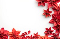 Red flower border paper backgrounds petal.