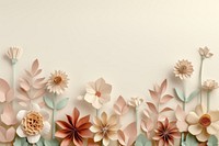 Wedding flower plants border art backgrounds origami.
