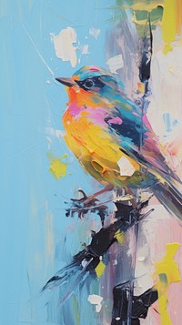 Bird art painting animal.