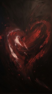 Heart backgrounds painting acrylic paint.