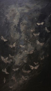Acrylic paint of moths texture nature art.