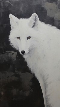 White fox wildlife animal mammal.