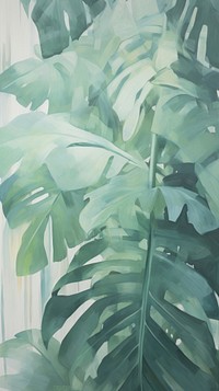 Tropical leaves backgrounds painting tropics.