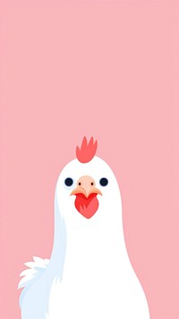 Rooster selfie cute wallpaper animal chicken cartoon.