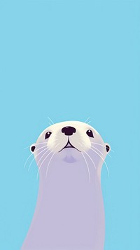 Otter selfie cute wallpaper animal wildlife cartoon.